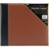 Pioneer 3-Ring Sewn Cover Album 12"X12" - Black/Brown