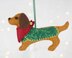 Mitzi the Dachshund Felt Ornament