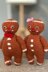 Gingerbread Man knitting toy pattern - 2 needles version