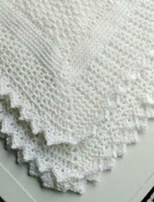 Elegant Christening Shawl