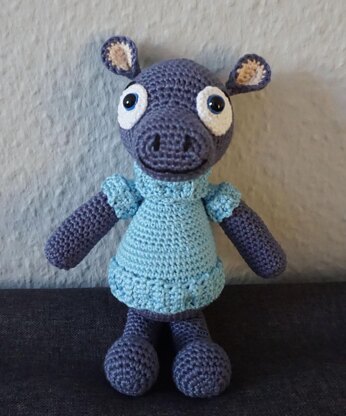 Crochet pattern for hippo Lisa!