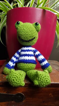 Zachary the Frog in Paintbox Yarns Simply DK - 011