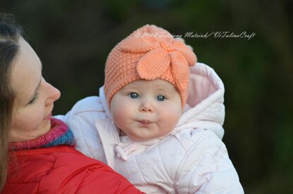 Peach Flower Hat