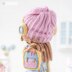 Crochet Doll Pattern for Amigurumi Doll Sadie with Melody Dino by AradiyaToys (Olka Novytska) tutorial PDF file overalls handmade DIY Amigurumi Pattern