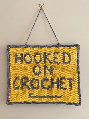 "Hooked" Wall Hanging