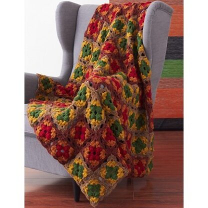 Fall Colors Granny Blanket in Patons Canadiana