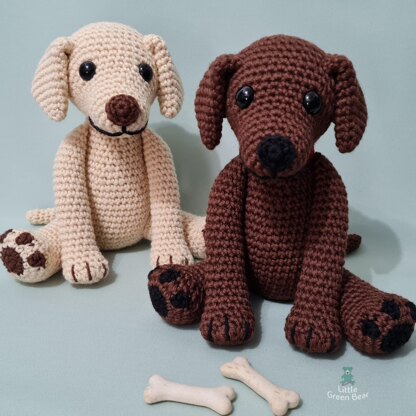 Lenny the Labrador - UK Terminology - Amigurumi