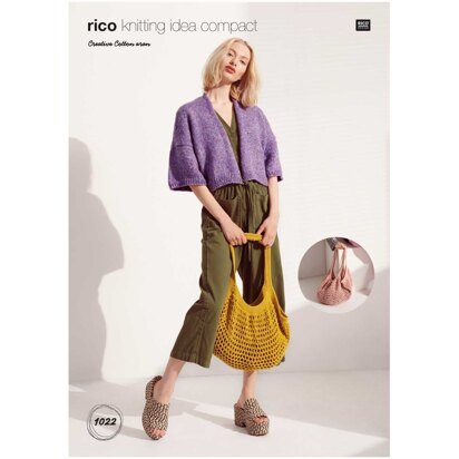 Bag in Rico Creative Cotton Aran - KIC1022 - Downloadable PDF - knitting pattern