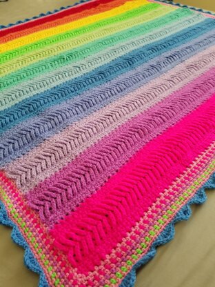 Rainbow baby blanket