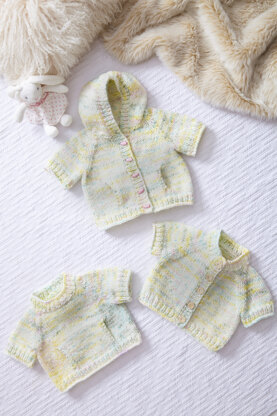 Tops knitted in King Cole Bumble Chunky - Babies - P6086 - Leaflet