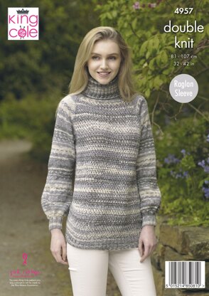 Sweaters in King Cole Drifter DK - 4957 - Downloadable PDF