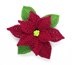 Crochet pattern decoration poinsettia in 2 versions - easy and decorative