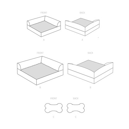 Simplicity Pet Beds and Stuffed Pillow Toy S9524 - Paper Pattern, Size OS (One Size Only)