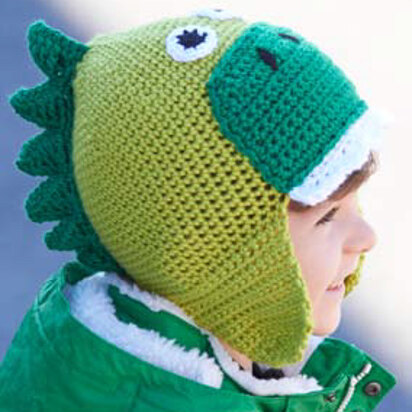 Hatosaurus Hat in Caron Simply Soft - Downloadable PDF