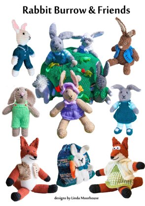 Rabbit Burrow with fox and rucksack