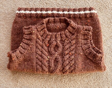 Aran Cable Tank Top for Alex #3