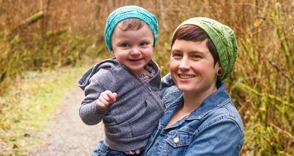 Sword Fern Hat in SweetGeorgia Merino Silk Fine - Downloadable PDF