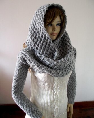 Khloe Hood Scarf with Sleeves