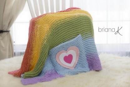 Rainbow Pocket Blanket Knit