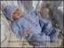 Cosy Cabled All-in-one set 16-22” doll/preemie – 3m+ baby