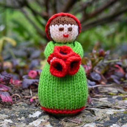 Flower Dolls Knitting Pattern - Toy Knitting Pattern