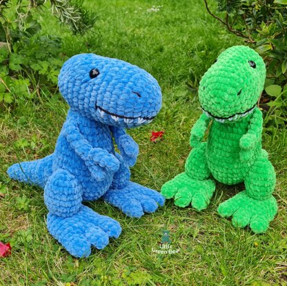 Tom the T-Rex - UK Terminology - Amigurumi