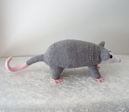 Opossum Amigurumi Crochet Pattern