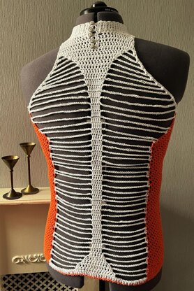 String Halter Neck Top