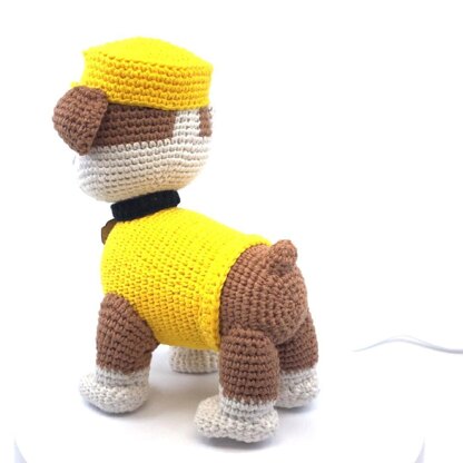 Paw Patrol Rubble crochet pattern