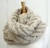 Chevron Lace Cable Wrap Scarf