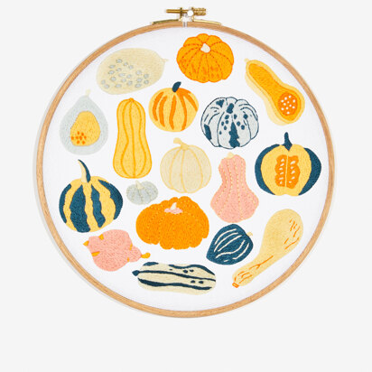 DMC Thanksgiving Pumpkins and Squashes Embroidery Pattern - PAT0712 - Downloadable PDF