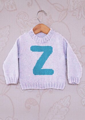 Intarsia - Letter Z Chart - Childrens Sweater