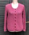 Textured Cardigan with Eyelet Patterning