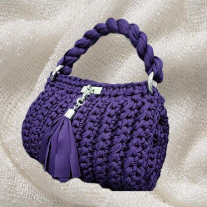 Crochet purple Bag