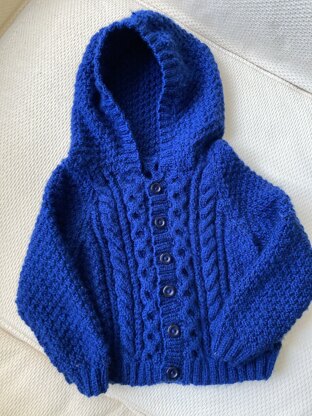 Child’s hooded cardigan