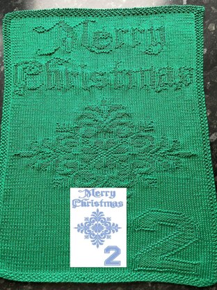 Nr. 443 2. Snowflake Merry Christmas guest towel