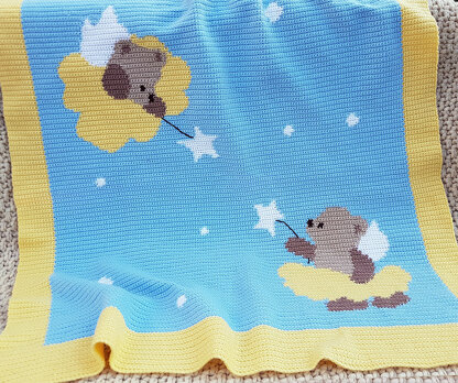 Crochet Baby Blanket - Magic Bears