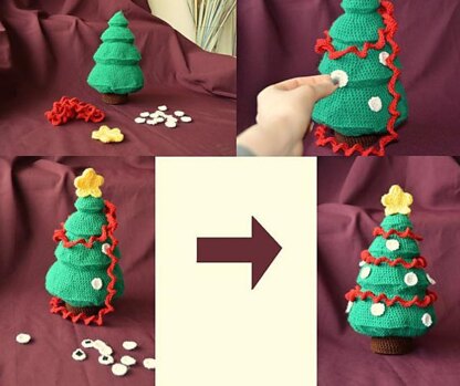 Christmas Tree with Gifts Crochet Pattern, Christmas Tree Crochet Pattern, Christmas Tree Amigurumi, Presents Crochet Pattern