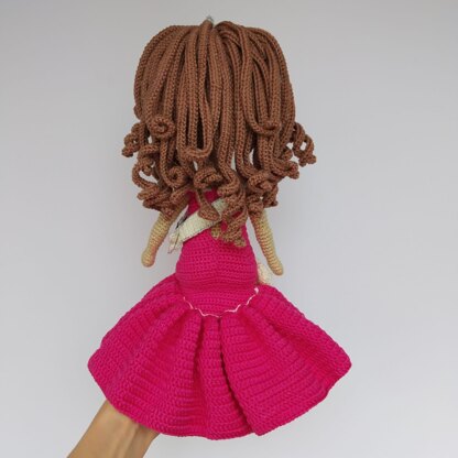 Crochet doll pattern amigurumi, Crochet doll with clothes pattern, Astrid doll (English, Deutsch, Français)