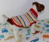 Dog Chunky Stripe Button Up Coat