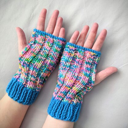 Simple Fingerless Mittens