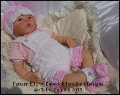 Jacket & Shorts with bib set 16-22 inch dolls/newborn/0-3m baby