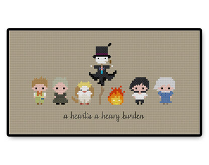 Howl's Moving Castle Bite Size - PDF Cross Stitch Pattern