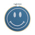 Cotton Clara Happy Face Embroidery Kit - 11cm (Navy)