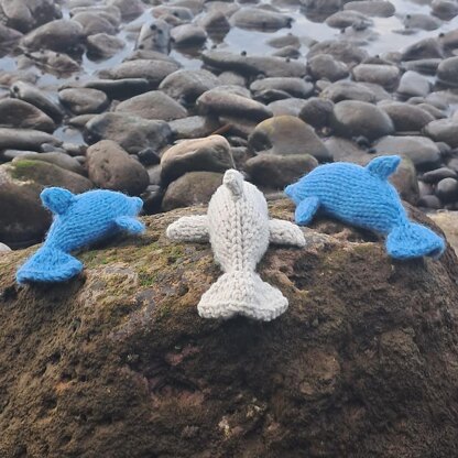 Knitted Dolphins