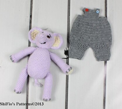 265- Eddie The Elephant Crochet Pattern #265