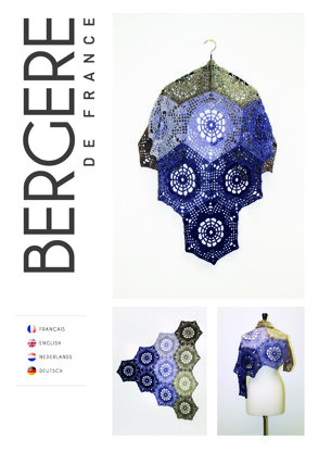 Crochet Shawl in Bergere de France Unic - Downloadable PDF