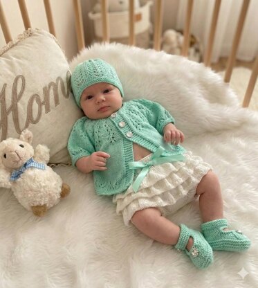 "Amber" cardigan & knicker set