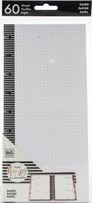 Happy Planner Medium Half Sheet Fill Paper 60/Pkg - Happy Journal, Dot Grid