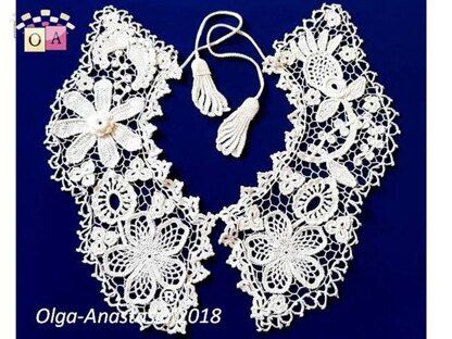 Lace vintage detachable collar